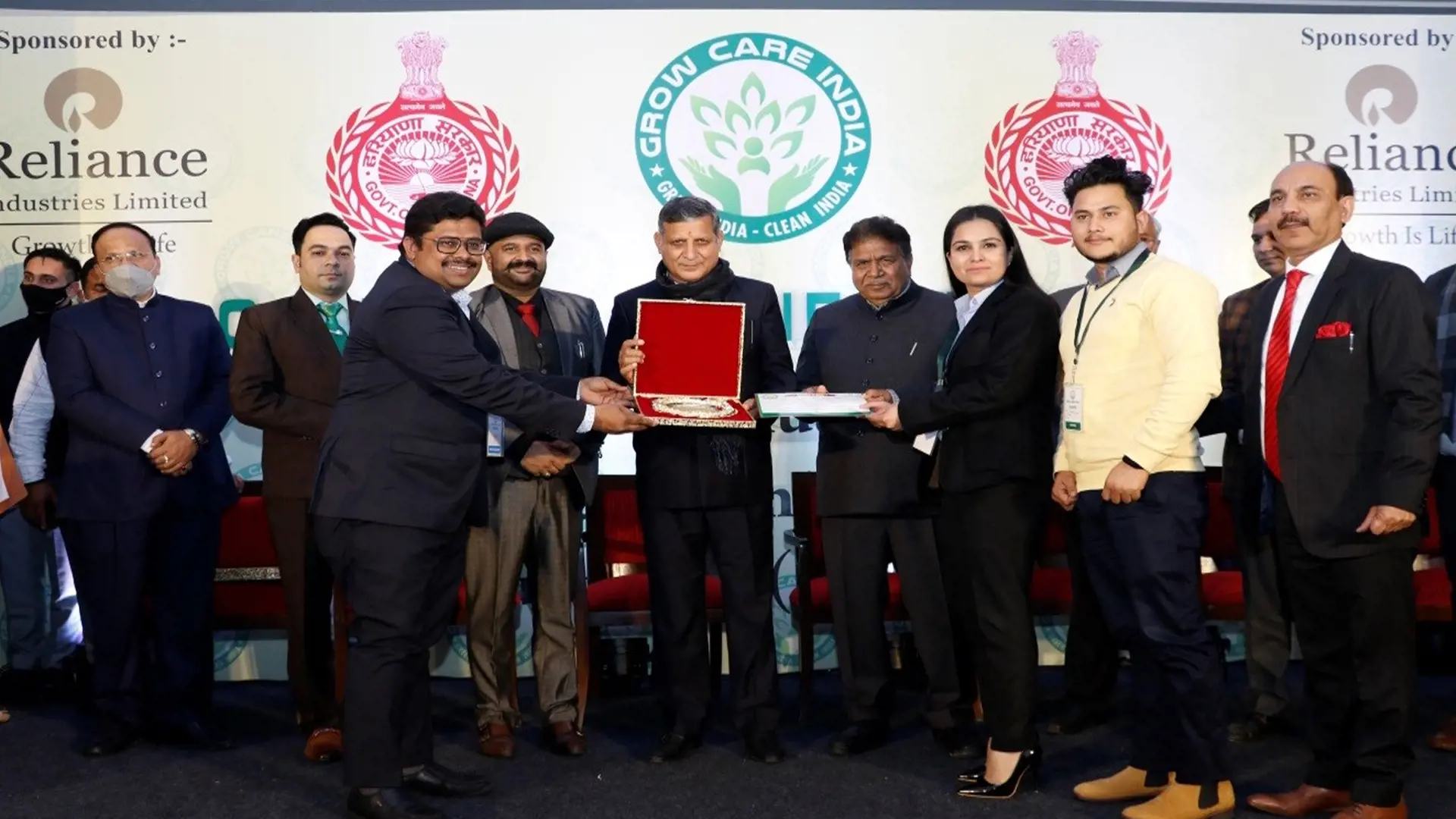 Group image at an award session