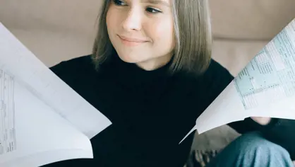 image of a young smiling woman