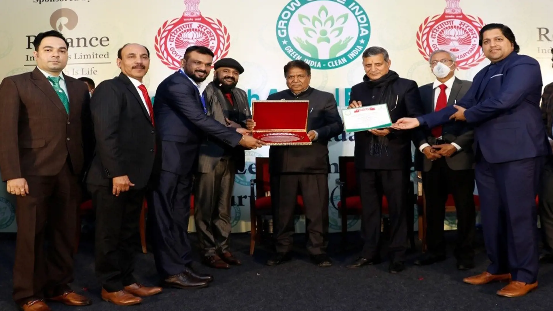 Group image at an award session