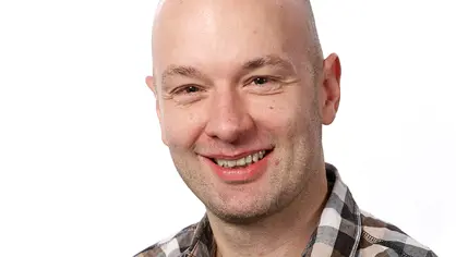 Portrait of a bald man