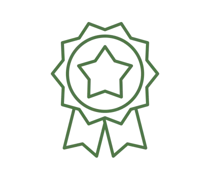 icon of a badge with a star