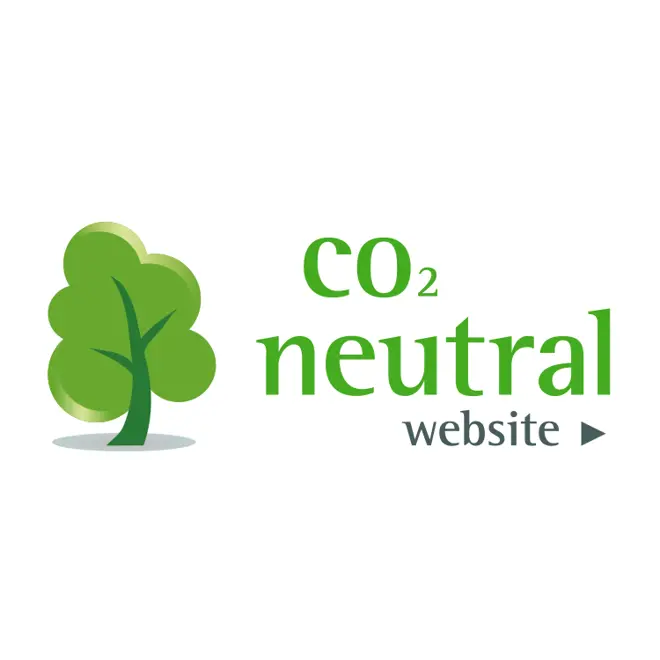 Co2 Neutral Website logo with white background